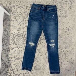 Abercrombie high rise ankle jeans